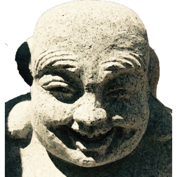 Budda egao in granito - 笑顔 60 cm