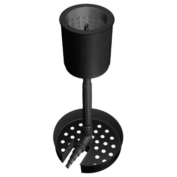 Skimmer satellite con base di supporto