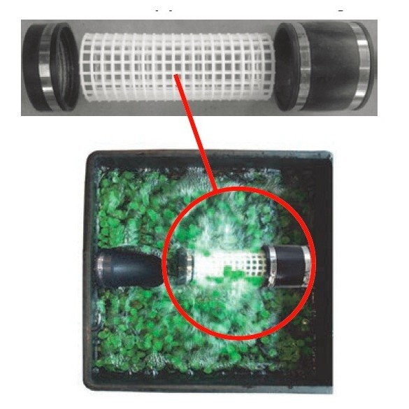 tubolare a griglia diametro 110 mm lunghezza 1 mt