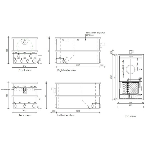 Filtro combinato DVS CL50 tamburo + letto fluido