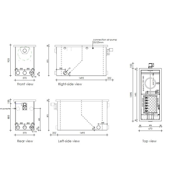 Filtro combinato DVS CL35 tamburo + letto fluido
