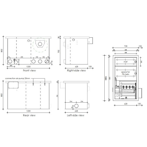 Filtro combinato DVS M25 tamburo +...