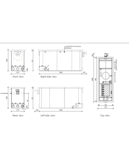 Filtro combinato DVS CL35-K tamburo + letto fluido + camera aggiuntiva
