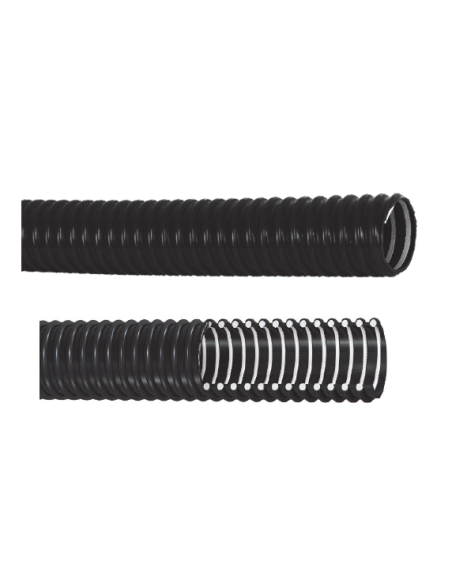 tubo pvc a spirale dia 40 interno mm - 10 metri