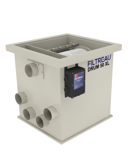 Filtro a tamburo Tamburo 50XL pump-fed incl. 2xUV-C+SPG XL