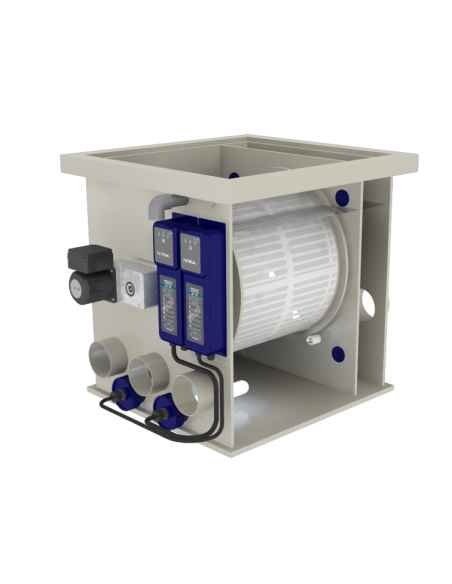 Filtro a tamburo Tamburo 50XL pump-fed incl. 2xUV-C+SPG XL