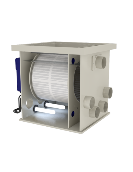 Filtro a tamburo Tamburo 50XL pump-fed incl. 2xUV-C+SPG XL