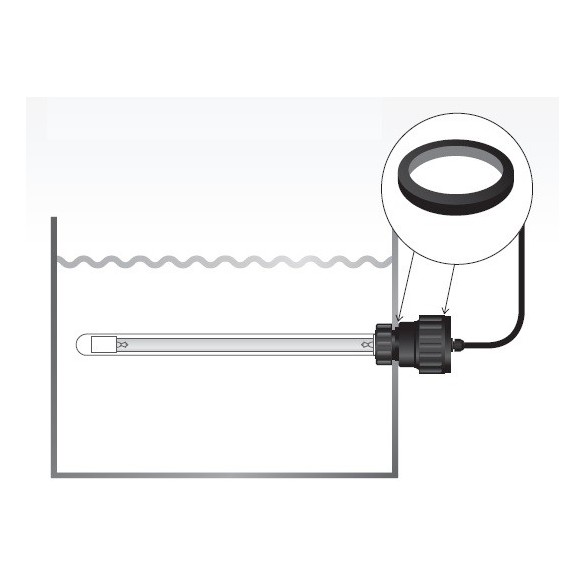 Lampada UVC INOX FILTREAU AMALGAMA 40 watt a immersione